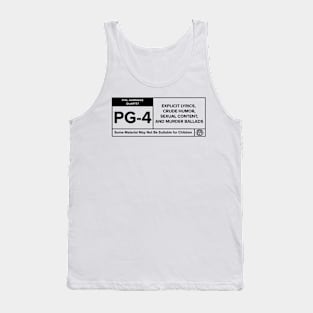 PG-4 "Rating" dark on light Tank Top